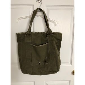 Olive Green Tote Bag